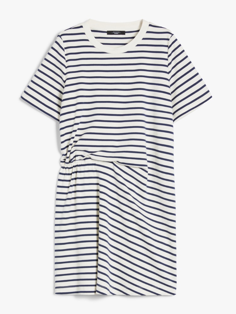 Weekend Max Mara コットン ジャージー ドレス PIREO ピレオ] コットン ジャージー ドレス, navy | 