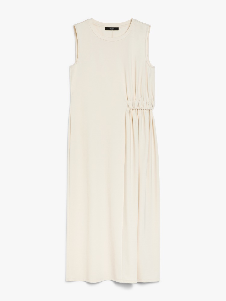 Flowing jersey dress - IVORY - Max Mara