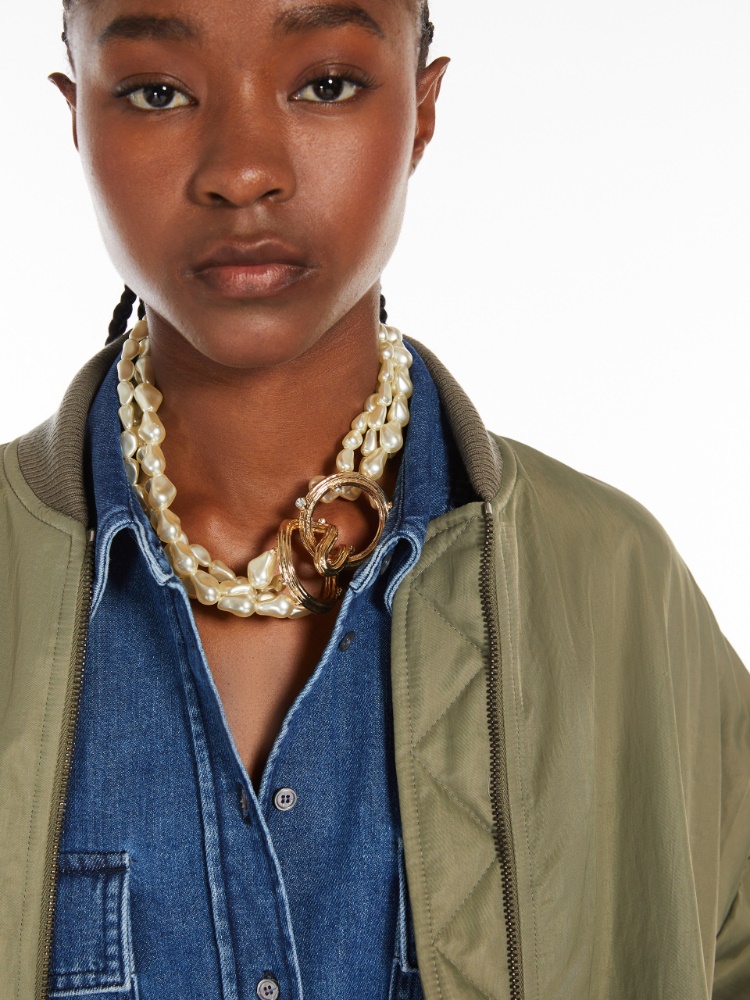 【HYERES LOR】22FW★ Noailles pearl point necklace mix Nura Pearl Necklace | Jewellery Sets | Monica Vinader