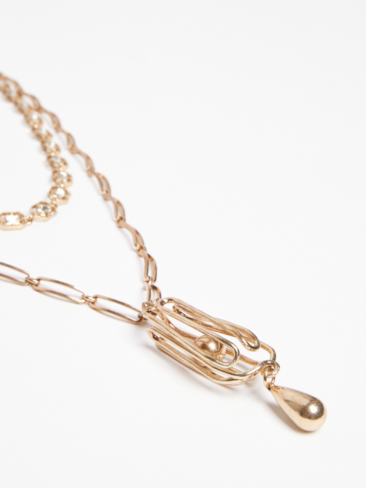 Metal double-strand necklace - GOLD - Max Mara - 2