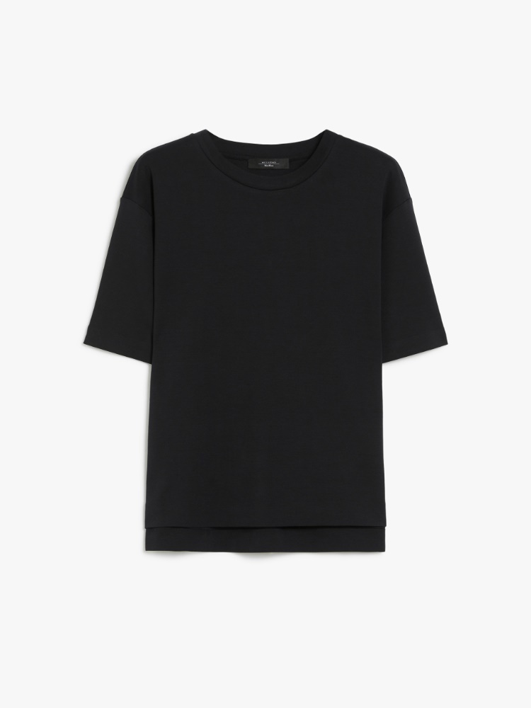 [ムルティD] オーガニック コットン ジャージー Tシャツ - BLACK - Max Mara - 6