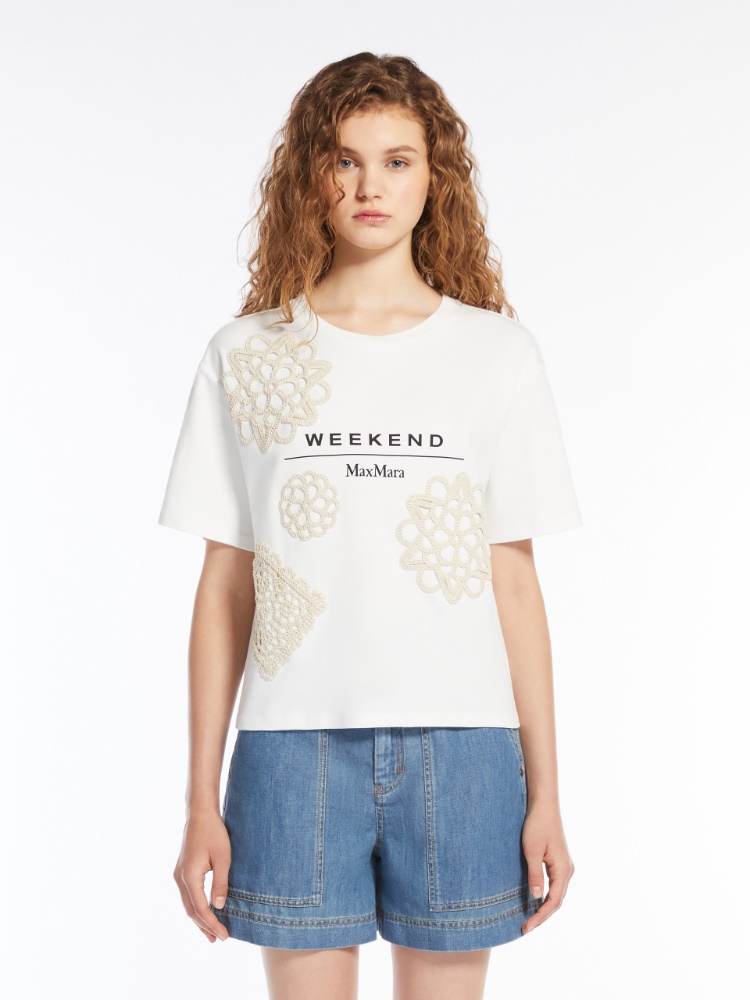 ウィークエンドマックスマーラ LECCO コットン Tシャツ MAXMARA WEEKEND LINE MAX MARA ウィークエンド マックスマーラ