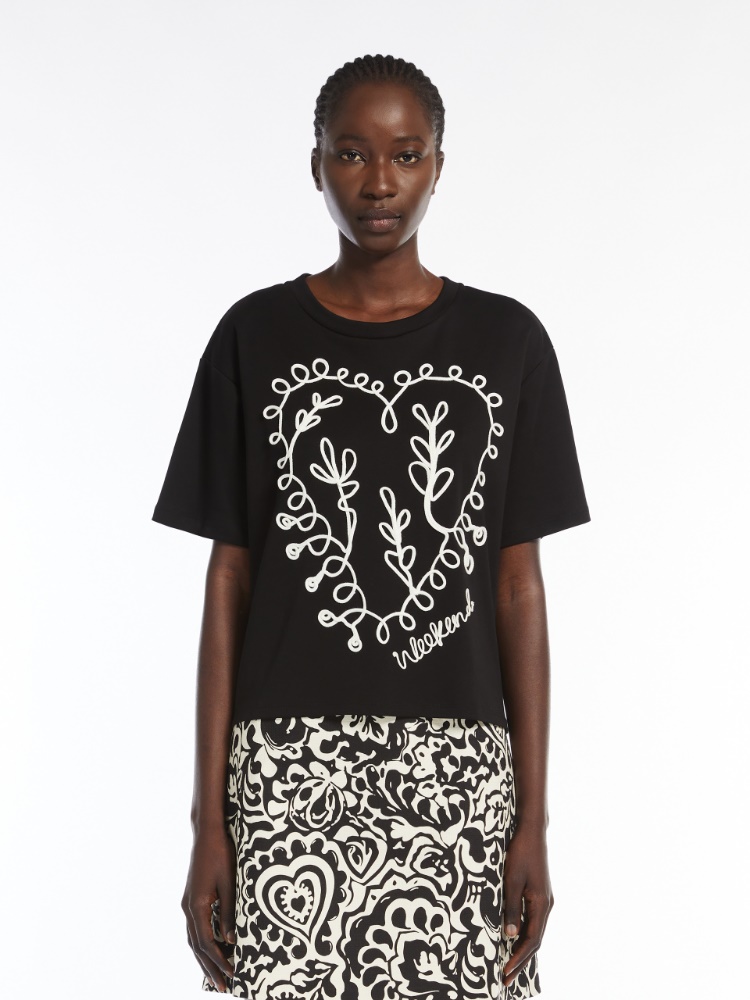 Organic cotton T-shirt, black | 