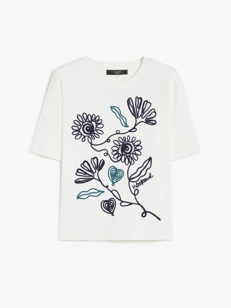 Weekend Max Mara レッコ オーガニック コットン Tシャツ LECCO 5941055206005-a-lecco.jpg