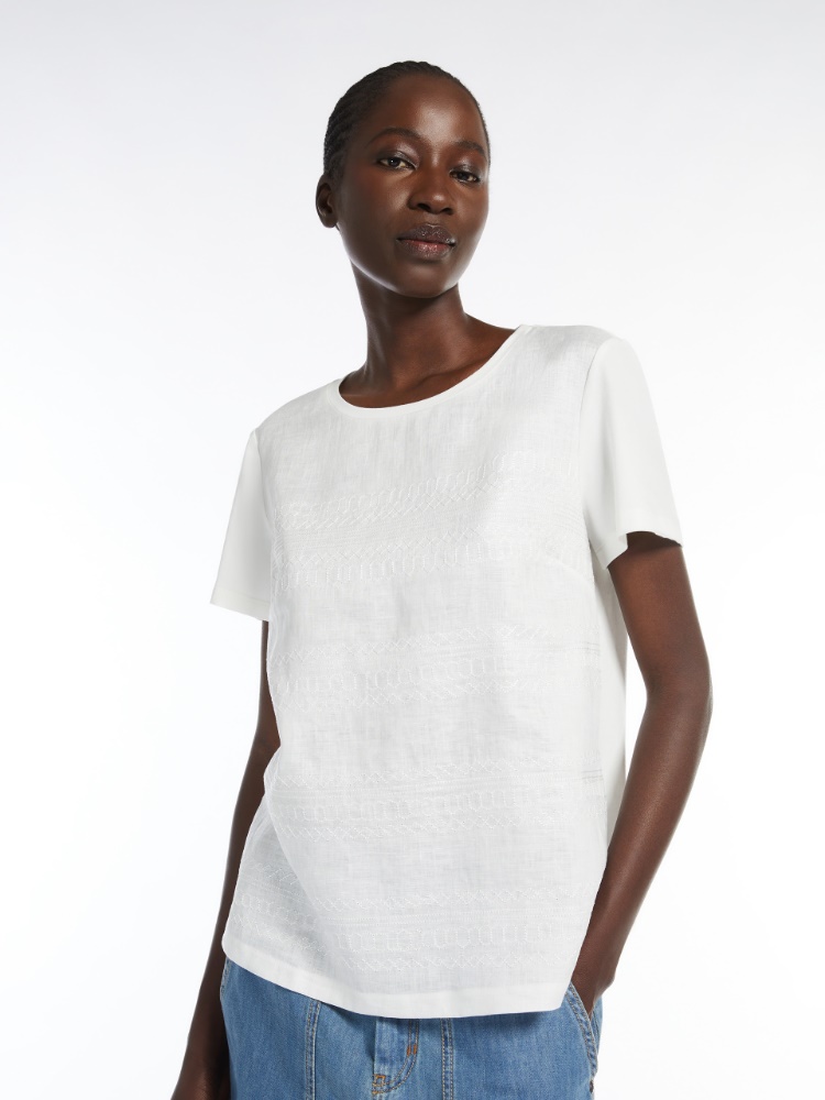 【Weekend Max Mara】[ボンデノ] コットン リネン Tシャツ MAXMARA WEEKEND LINE MAX MARA ウィークエンド マックスマーラ