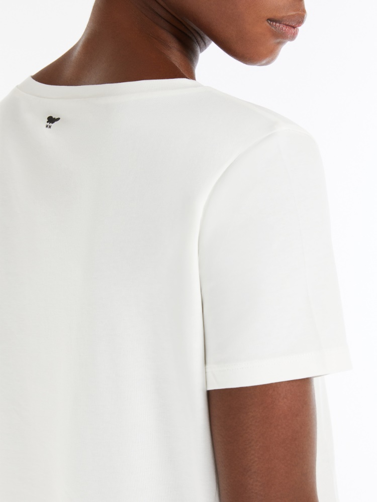 ムルティB] オーガニック コットン ジャージー Tシャツ, white