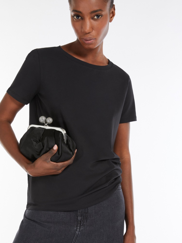 Max Mara オーガニックコットンジャージーTシャツ 国内即発】Max Mara ELMO コットン ジャージー Tシャツ (Max