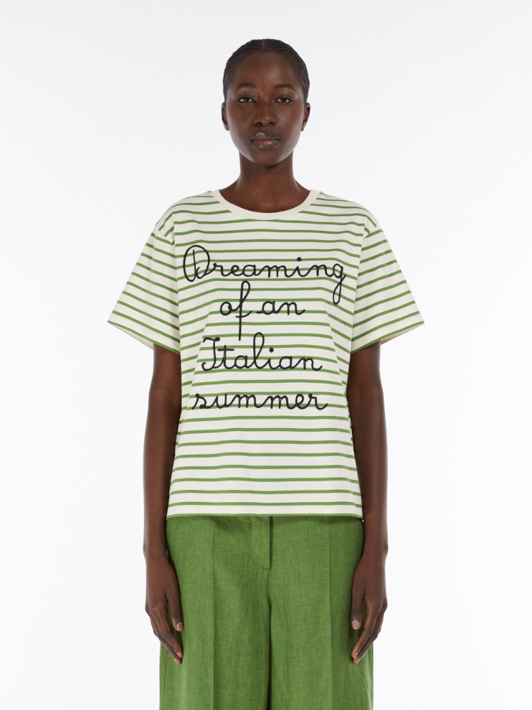 Cotton T-shirt, green | 