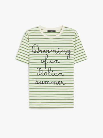 Tシャツ・カットソー MAX MARA Woman T-Shirt Green 2511941042600 009 Green t shirt female | Max Mara