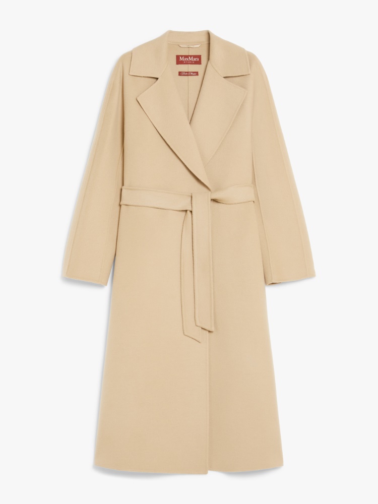 コート MAX MARA Sand Wool Agosto Coat Max Mara Sand Wool Agosto Coat BEIGE 38-IT - Jackets