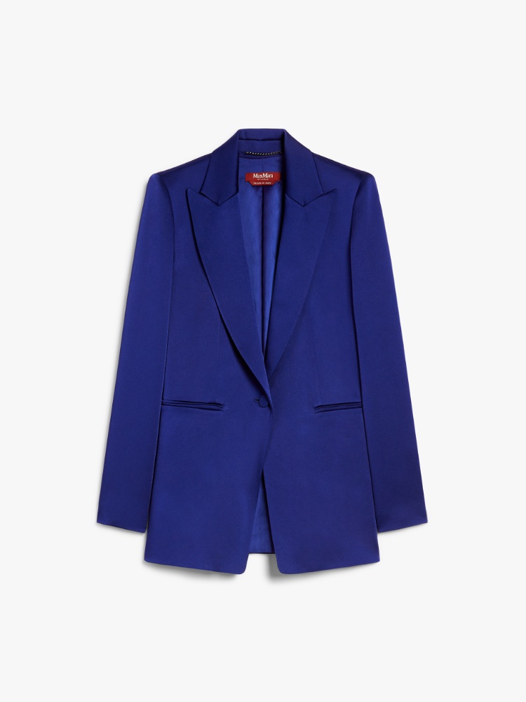 6万取引突破【MaxMara★ELEGIA】DOUBLE-BREASTED BLAZER Double breasted black blazer | Max Mara
