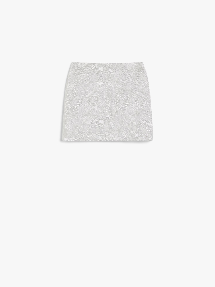 Short jacquard skirt - SILVER - Max Mara