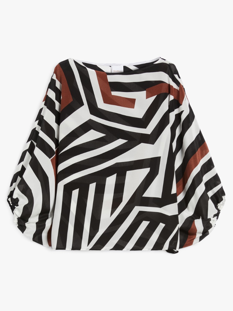 Printed silk blouse - COCOA - Max Mara