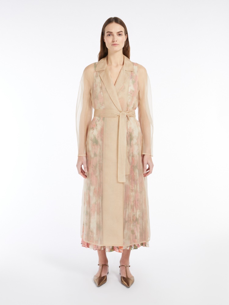 ワンピース MAX MARA Woman Dress Beige 2511221182600 030 Organza duster coat, ivory |