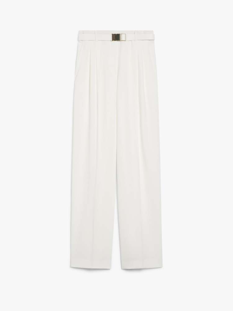 【MAX MARA Studio】NEOTTIA ロング キャディ パンツ Long cady trousers, white | 