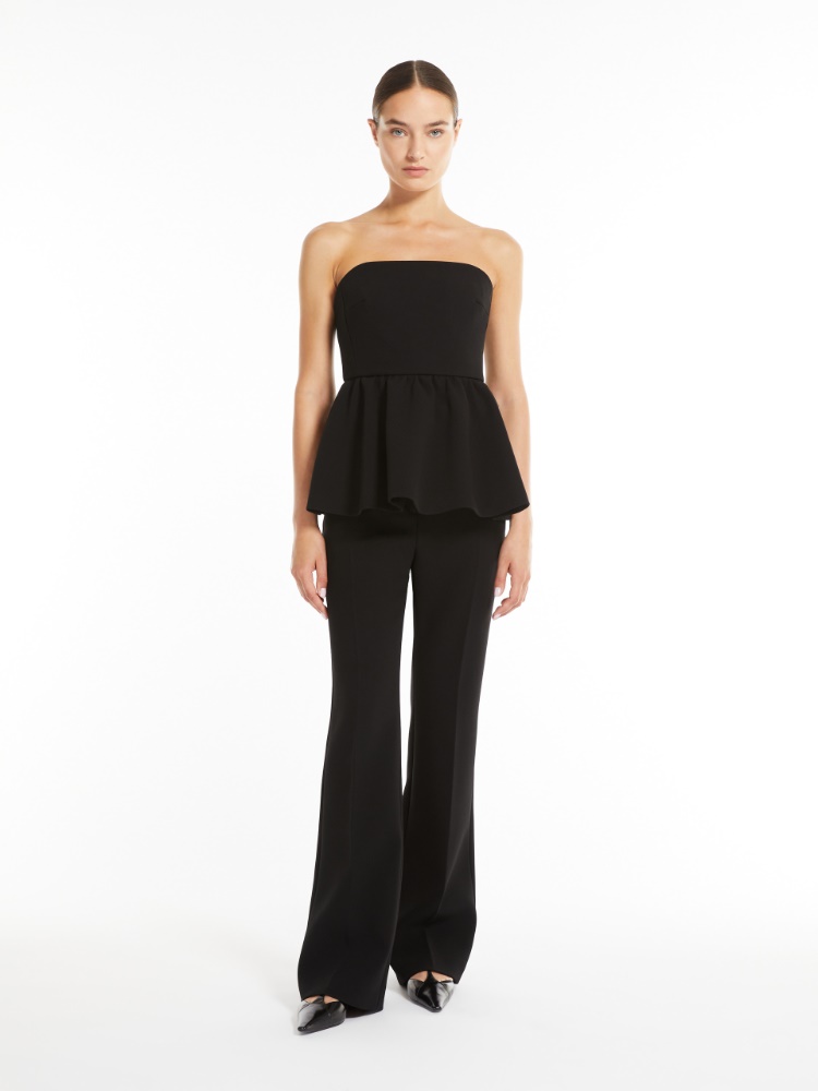 Flared sable trousers - BLACK - Max Mara - 2
