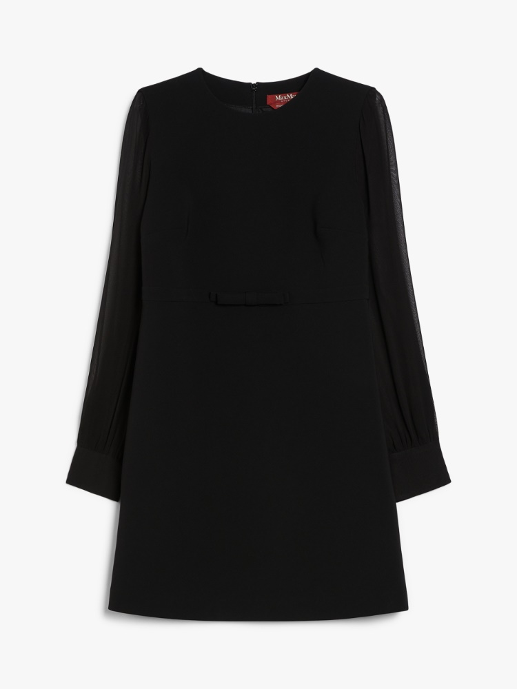 Cady mini dress with bow, black | 