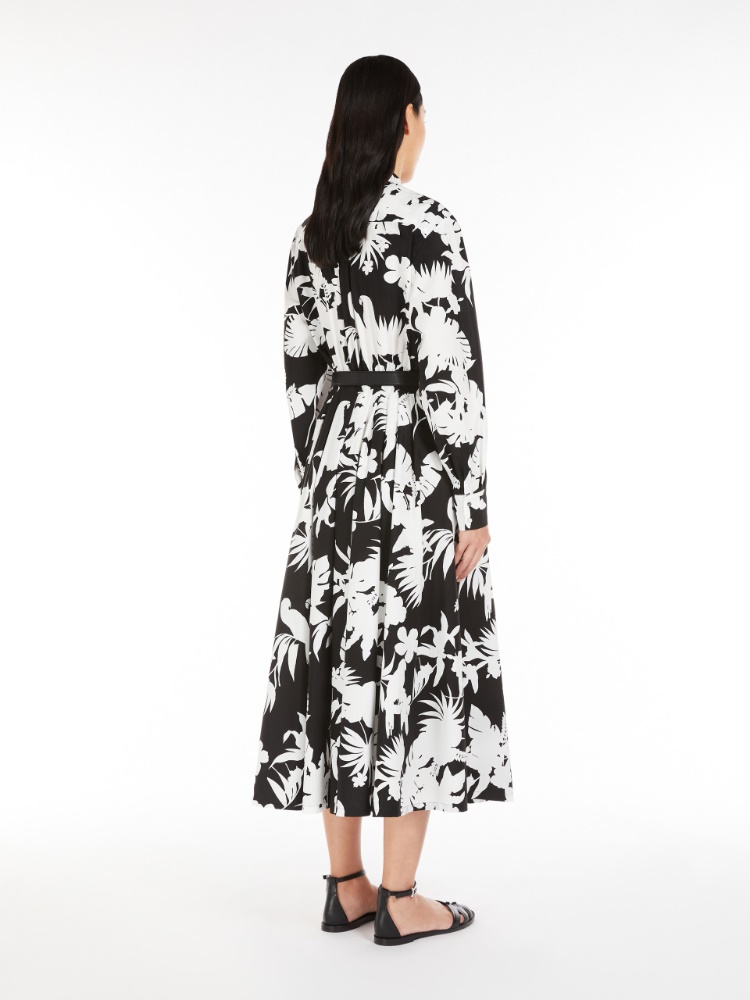 【関税＆送料込み】Max Mara Studio Ussel Midi Dress Max Mara Studio Ussel Midi Dress in White | Lyst