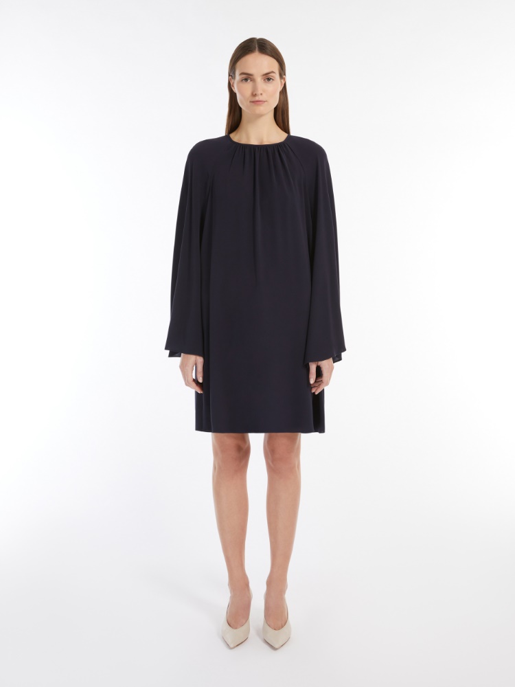MaxMara マディア トリアセテートキャディチュニックドレス♪ マディア] トリアセテート キャディ チュニック ドレス, navy