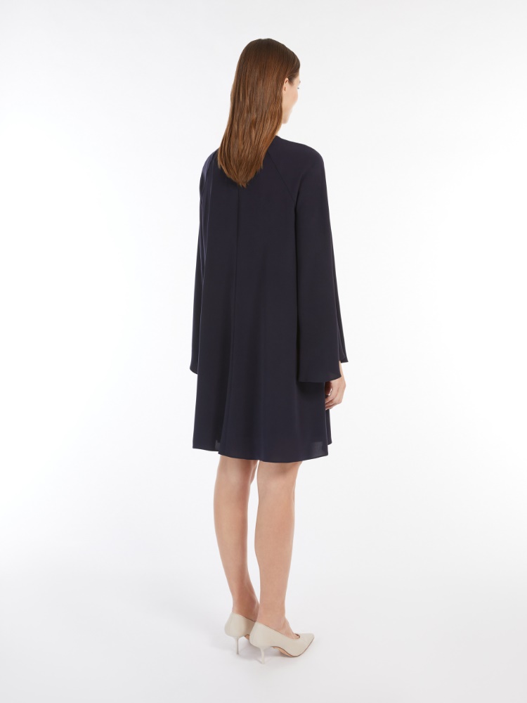 MaxMara マディア トリアセテートキャディチュニックドレス♪ マディア] トリアセテート キャディ チュニック ドレス, navy