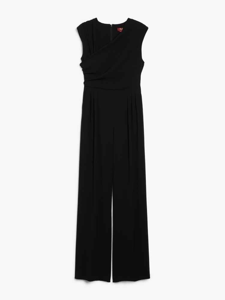ワンピース MAX MARA STUDIO FILANTE SUIT DRAPED IN CADY Draped cady jumpsuit, blue purple | 