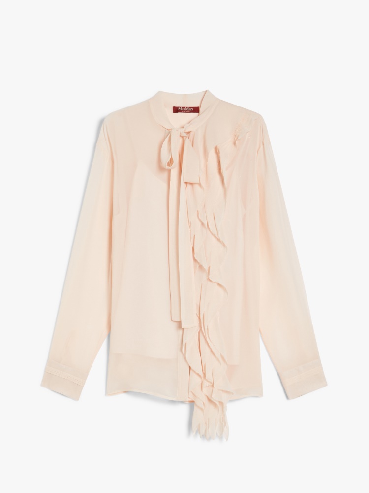 新品　bibiy MELINDA BLOUSE Silk georgette blouse, nudo | 