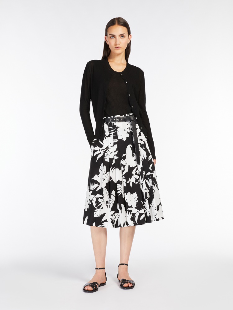 Viscose yarn cardigan - BLACK - Max Mara - 2