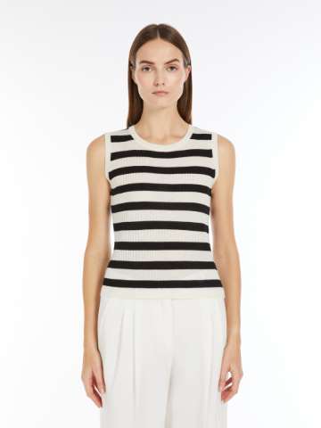 Max Mara ホワイト チュニック 半袖 Max Mara マックスマーラ S MAX MARA レディース 半袖Tシャツ