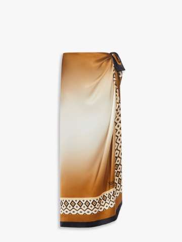 【送料&関税込】All-over Printed Scarf Max Mara Printed silk scarf, ivory | Weekend Max Mara