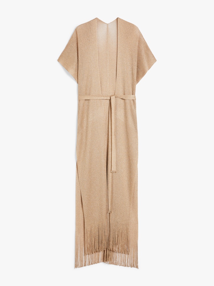 Viscose and lurex knit gilet - ANTIQUE ROSE - Max Mara