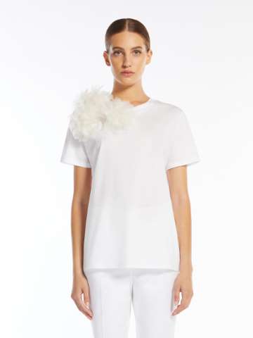 VIP【送料関税込】MAX MARA EMBROIDERED COTTON TOP Embroidered cotton canvas top, black | Weekend Max Mara