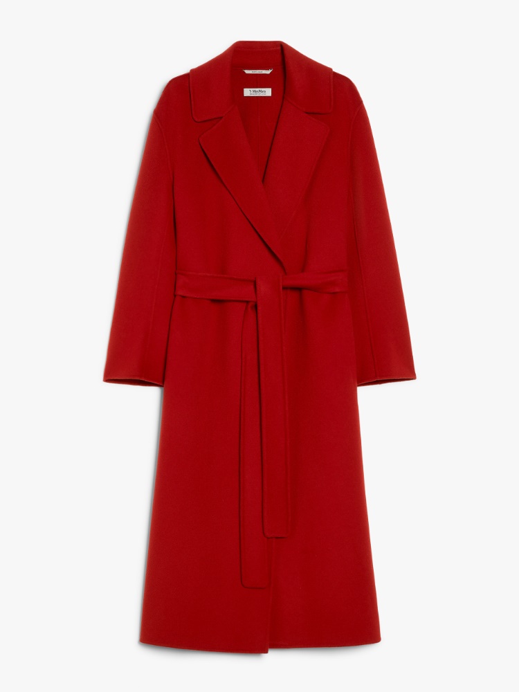S Max Mara Livia Wool Wrap Coat SS25【新作】 Livia wool wrap coat in brown - S Max Mara | Mytheresa