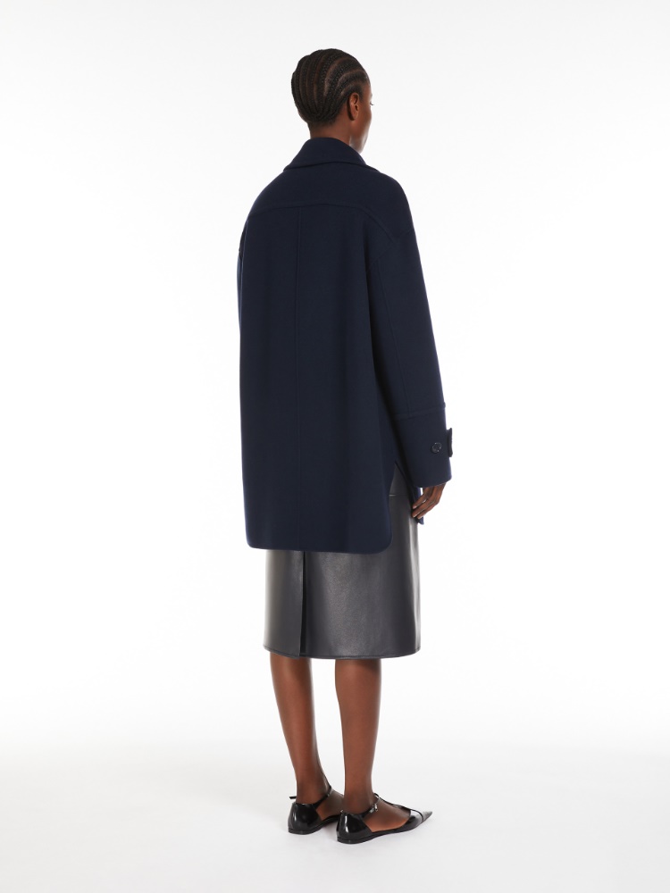 【'S MAX MARA】VANIA ウールドラップピーコート 直営♪'S MAX MARA ウール ドレープピーコート VANIA