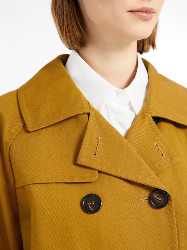 トレンチコート MAX MARA Women Trench Coats REBUS022 Yellow Women's Technical Fabric and Cotton Trench Coats | Max Mara