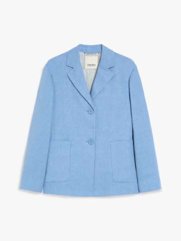 ジャケット WEEKEND MAX MARA LIGHT BLUE SINGLE-BREASTED JACKET Light blue blazer | Max Mara