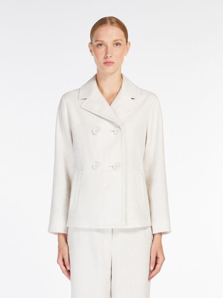 直営♪'S Max Mara リネン&コットン ピーコートスタイル KASIA 直営♪'S Max Mara リネン&コットン ピーコートスタイル KASIA