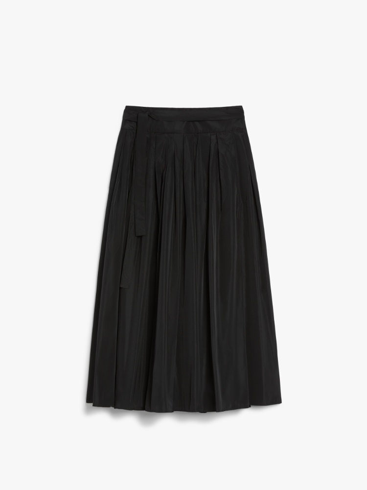 【関税&送料込】Max Mara Black Wool Blend Galosce Skirt Elegant Silk, Cotton and Wool Skirts | Max Mara