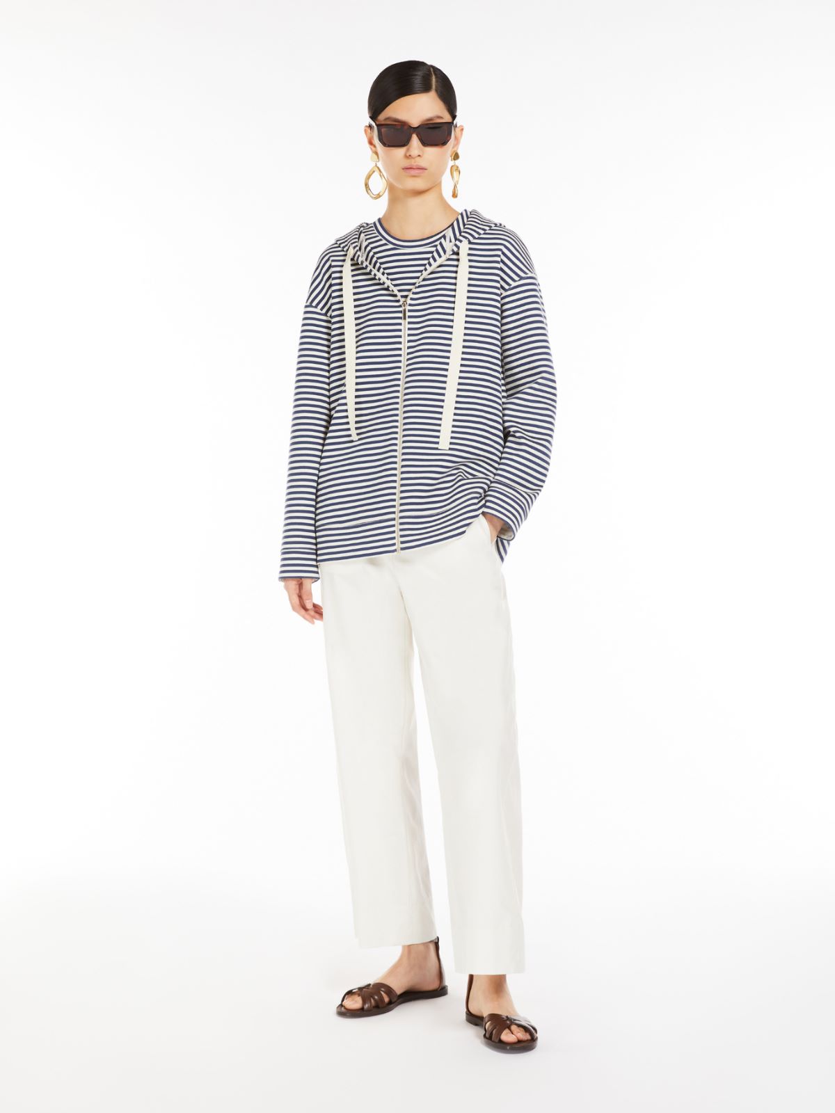 아르젠토 코튼 팬츠 - ECRU - Max Mara