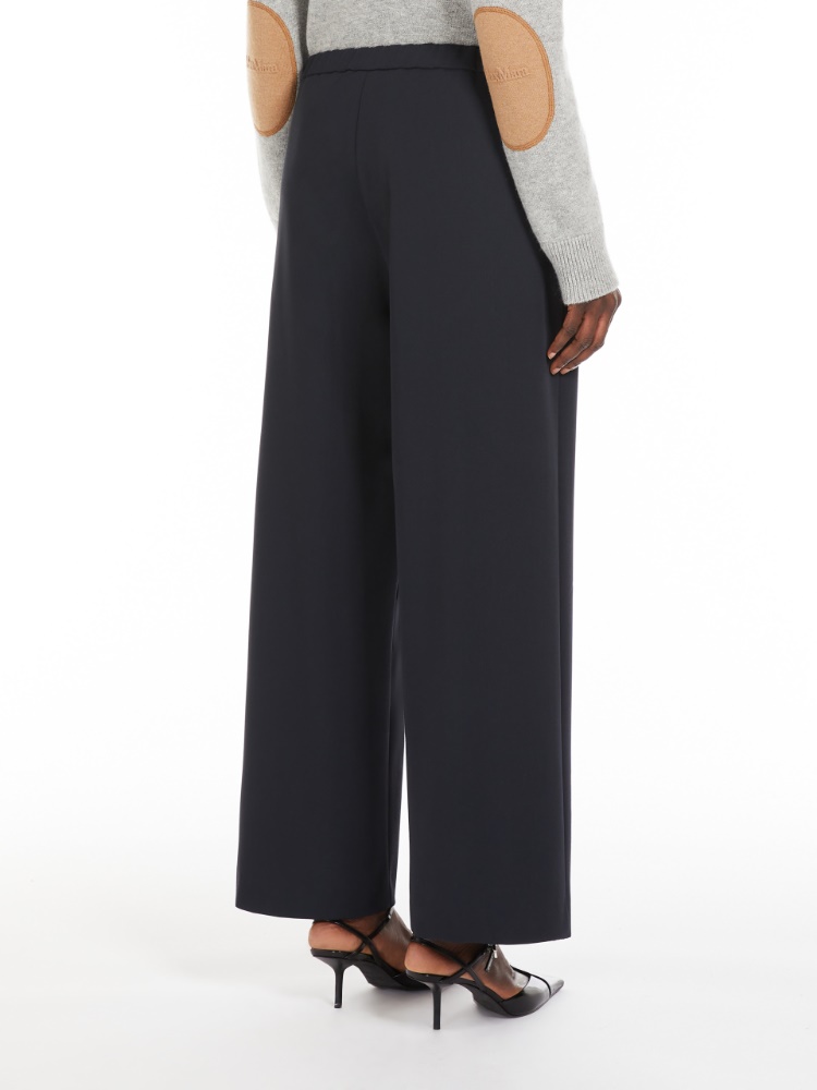 パンツ S MAX MARA LIGHT GREY WOOL ARGENTA WIDE-LEG PANT Argenta women's wool pants 2519131041600 Mastic | Caposerio.com
