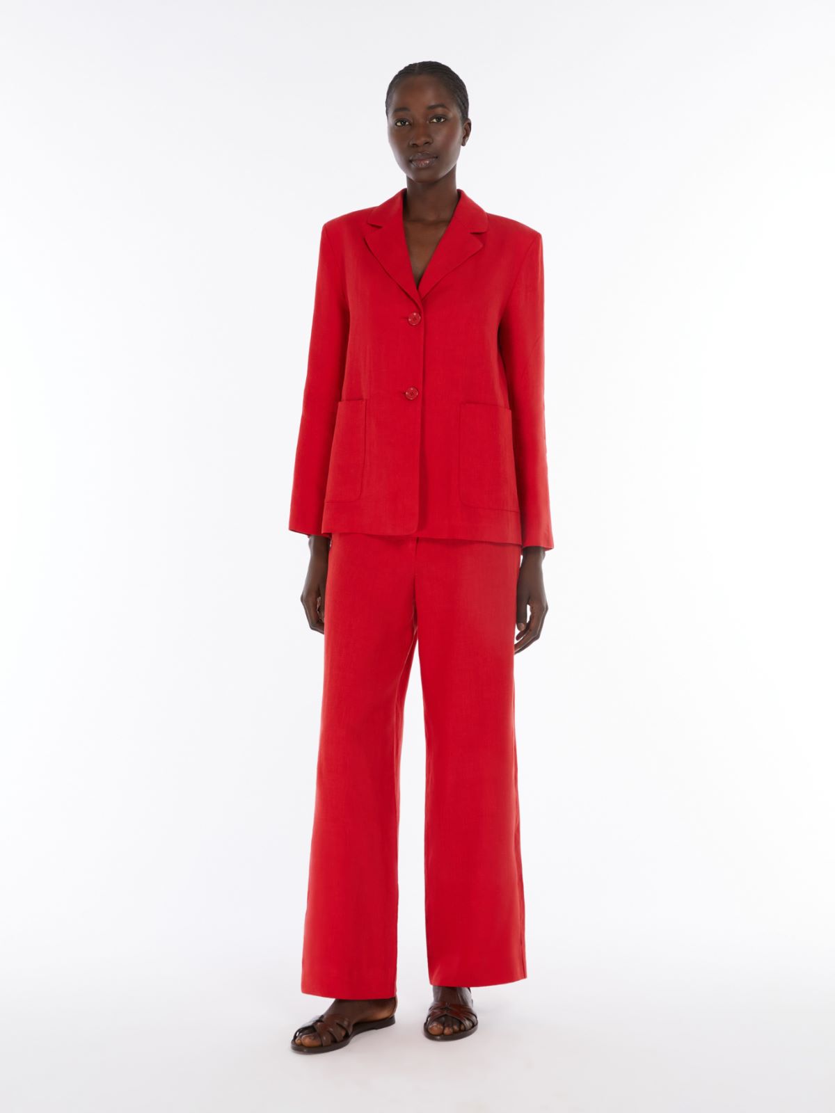 Trousers Red and burgundy Woman | Max Mara