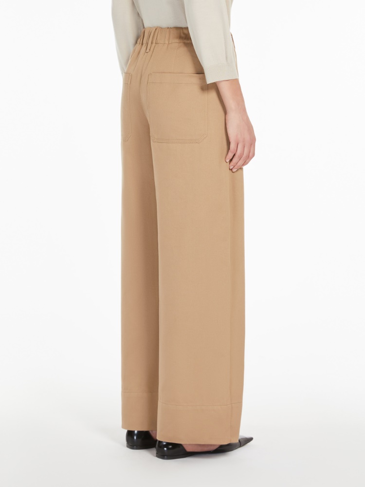 【送料&関税込】Max Mara Colonia Trousers Max Mara COLONIA Wide trousers in silk and linen | REVERSIBLE