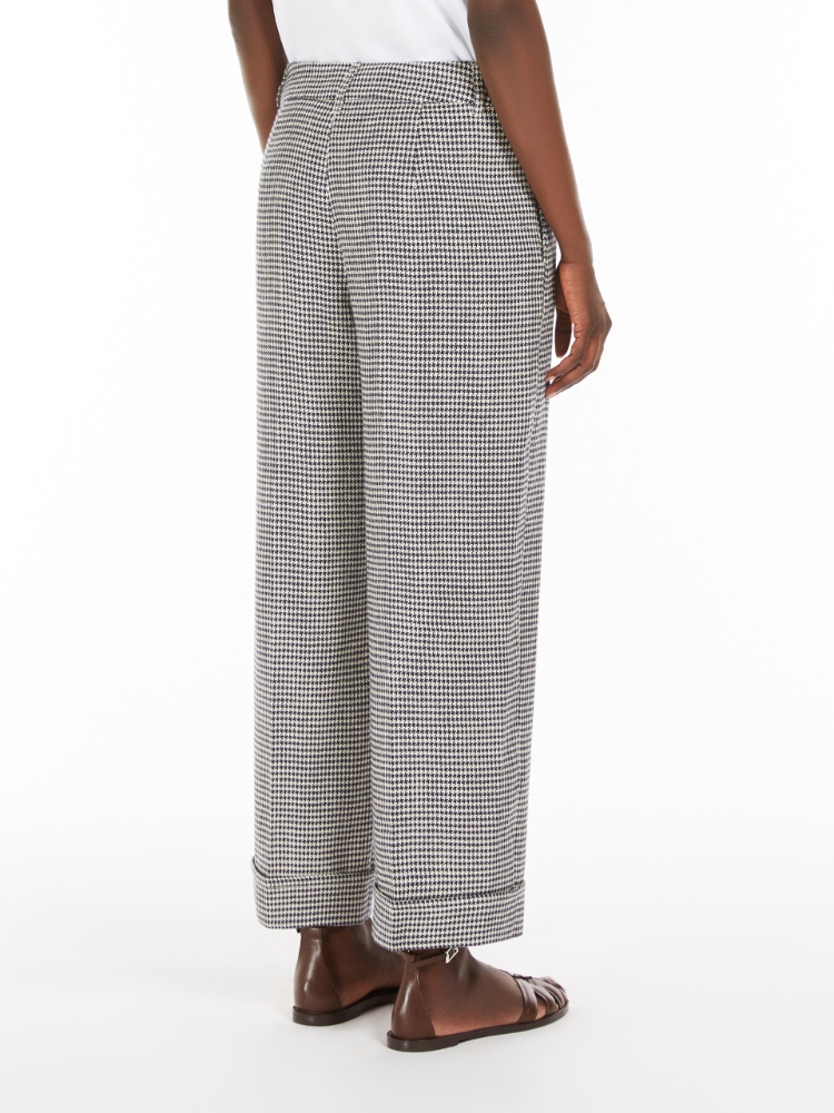 Max Mara シルク混リネンパンツ　Lサイズ相当　難あり品 MAX MARA シルクサテン ワイドパンツ プリント入り | NET-A-PORTER