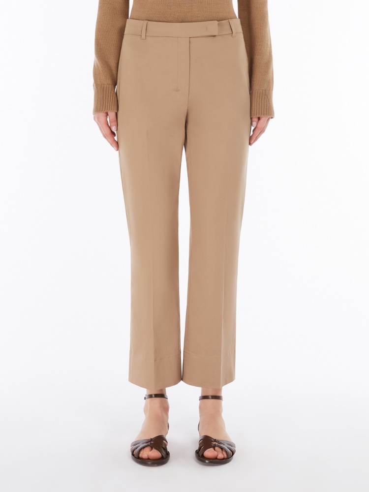 【送料&関税込】Max Mara Laringe Trousers Max Mara Laringe high-waist straight-leg Trousers | White