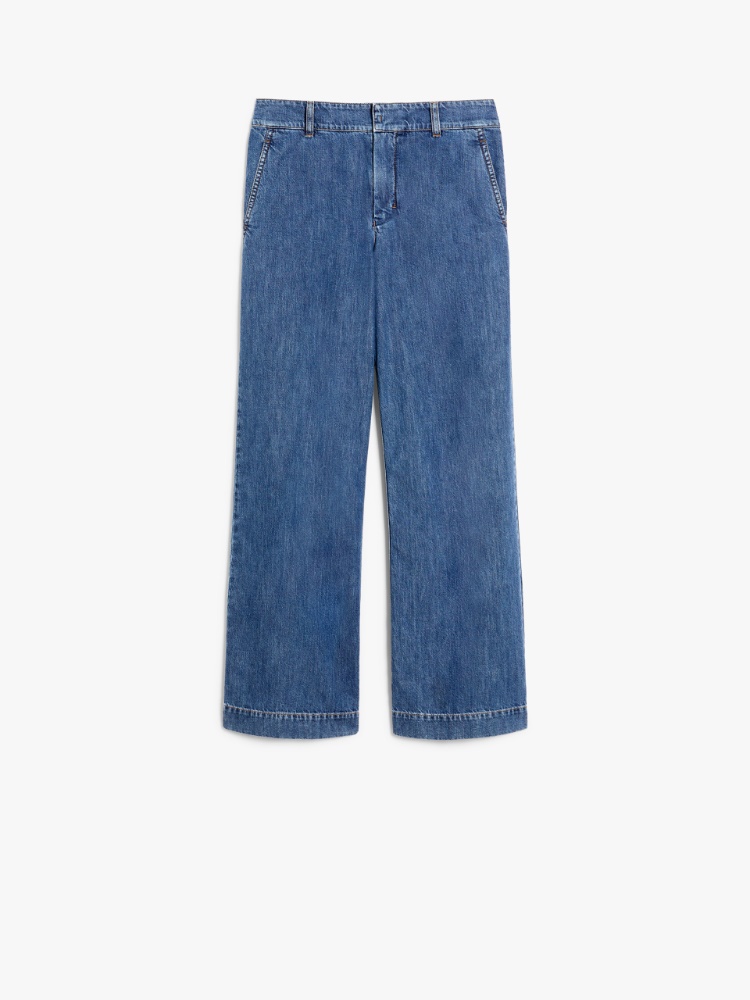☆S MaxMara☆ ワイドデニムパンツ BUONO Wide denim trousers, ultramarine |