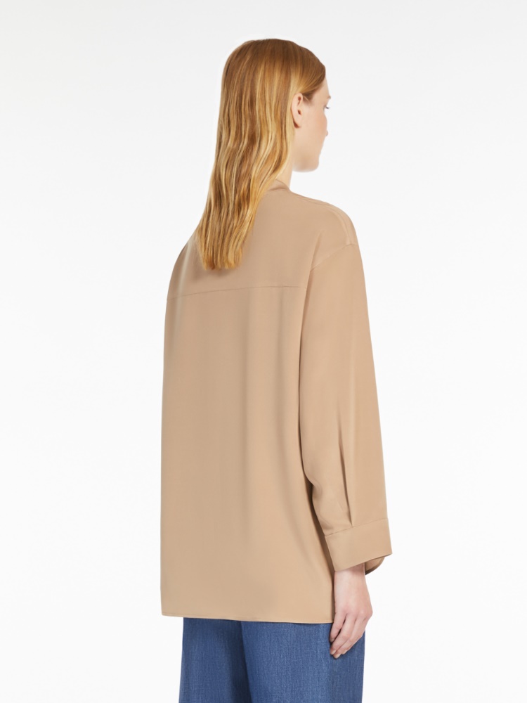 Silk safari shirt - CAMEL - Max Mara - 3