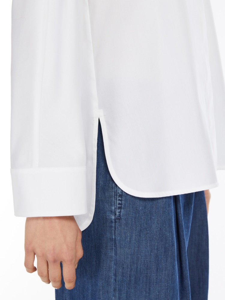 Cotton Oxford shirt, white | 