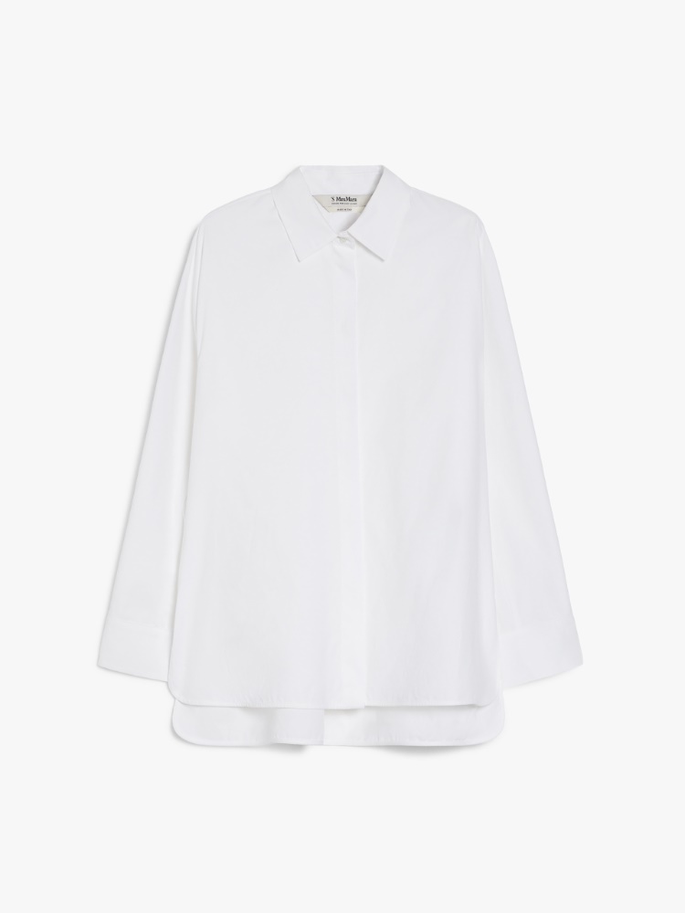 Cotton Oxford shirt, white | 