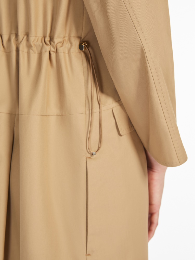 関税送料込S MAX MARA NORA ルーズコットンツイルドレス Loose cotton twill dress, hazelnut brown | 