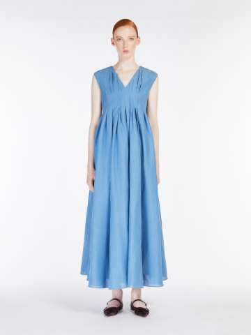 ワンピースその他 Max Mara Pianoforte Light blue flowy silk dress Light blue dress | Max Mara