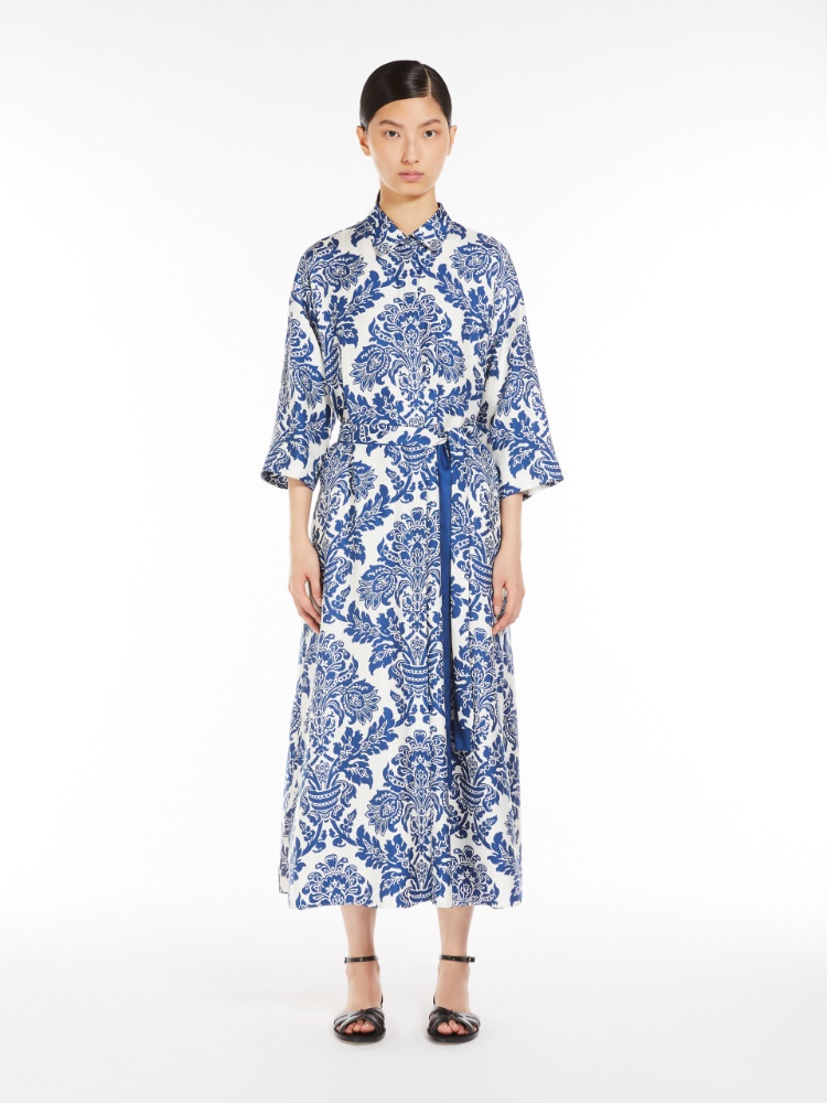 ワンピース MAX MARA Woman Dress Gnawed Blue 2312410237600 050 Blue dress size 16 | Max Mara